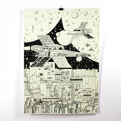 krom-city-poster-raumschiffe-stadt-glow-in-the-dark-02 krom-city-poster-raumschiffe-stadt-glow-in-the-dark-02