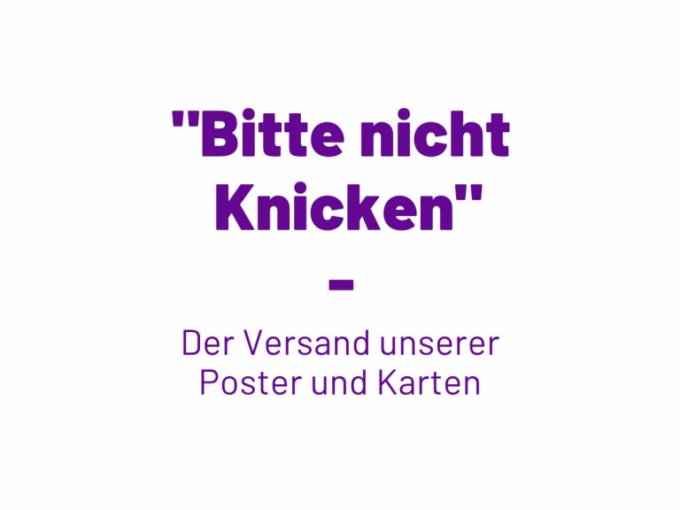 Versand unserer Poster und Karten Titelbild