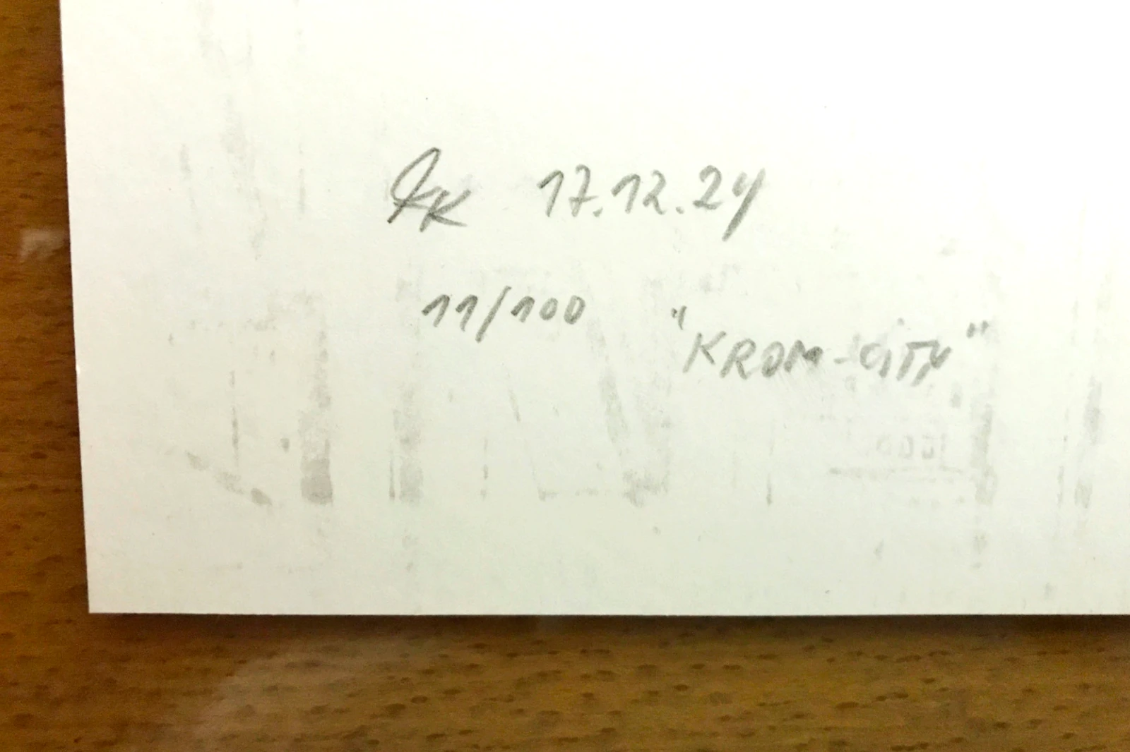 Krom City Poster Serie mit sichtbarer Signatur von Fiete Koch, limitierte Edition